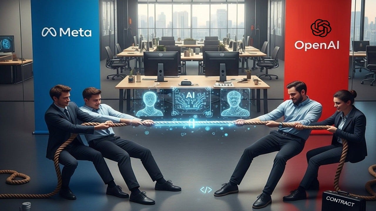 Tech talent war heats up: Meta poaches Apple AI researchers after OpenAI